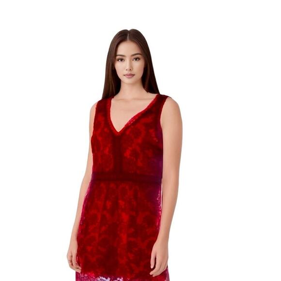 Soieblu Emotions Crochet Dress in Red - EUC - Picture 4 of 12